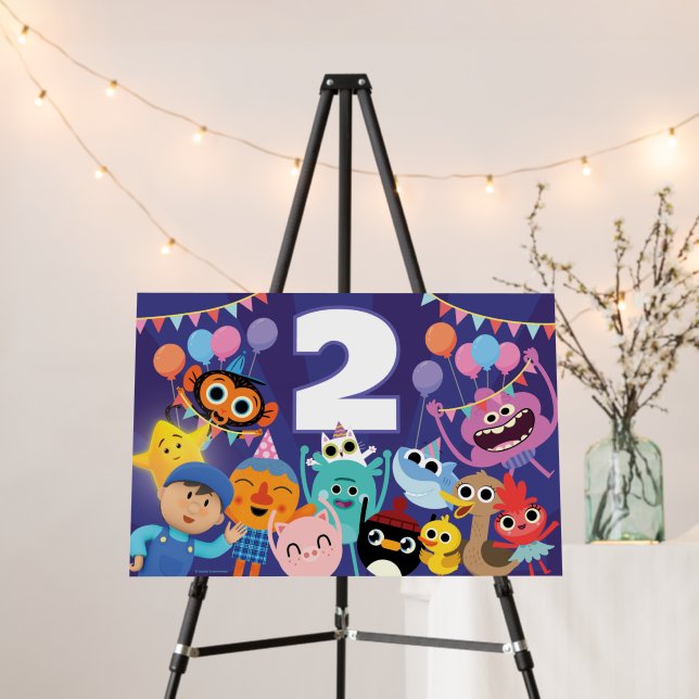 Super Simple Characters Festive Birthday Foam Board (In Situ (Stand))