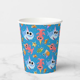 Super Simple Finny the Shark Confetti Birthday Paper Cups