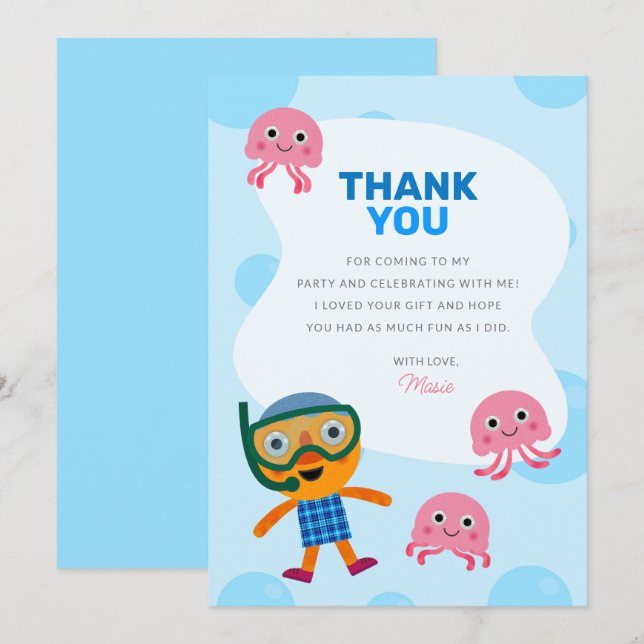 2nd Birthday Party Thank You Notes