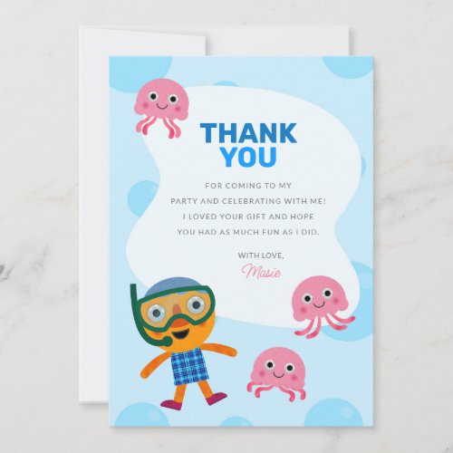 Super Simple  Noodle  Pals Swim Party Thank You Card