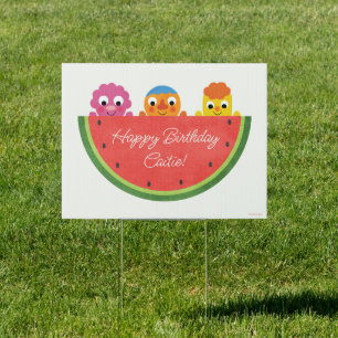 Super Simple Noodle & Pals Watermelon Party Sign