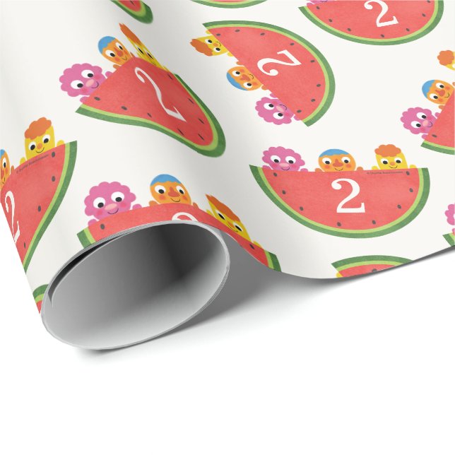 Super Simple | Noodle & Pals Watermelon Party Wrapping Paper (Roll Corner)