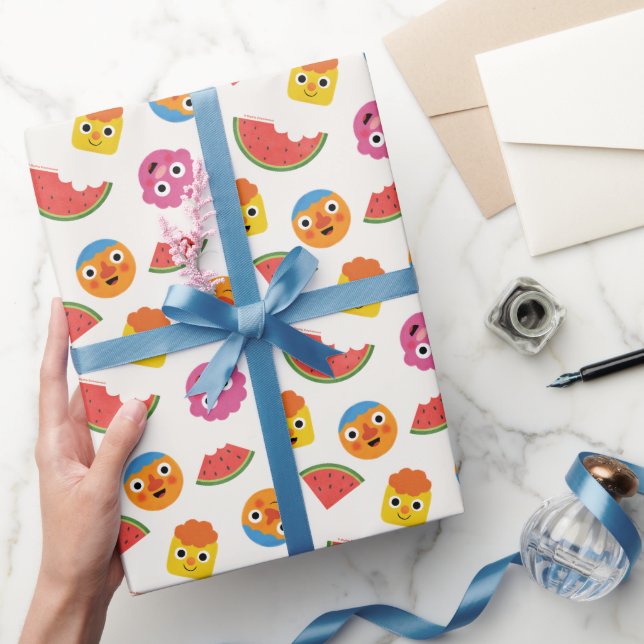 Super Simple | Noodle & Pals Watermelon Party Wrapping Paper (Gifting)