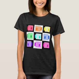 Super Simple Pixel Fishies, Rainbow T-Shirt