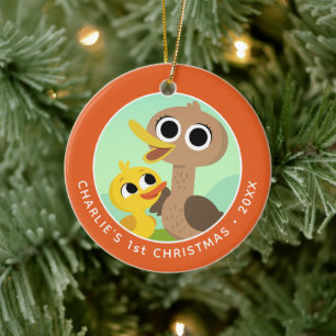 Super Simple Songs 5 Little Ducks 1st Christmas Ceramic Ornament