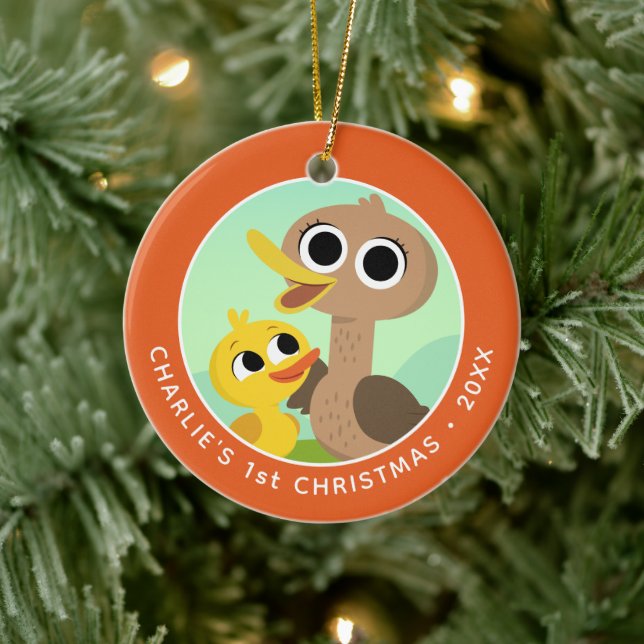 Super Simple Songs | 5 Little Ducks 1st Christmas Ceramic Ornament (Tree)