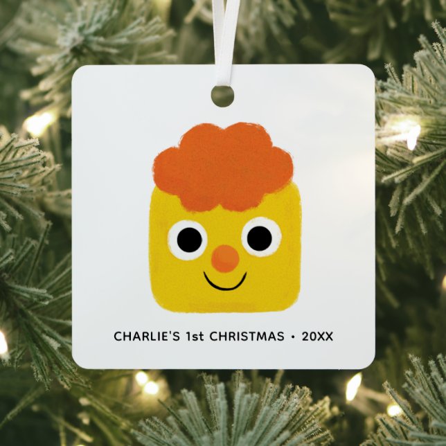 Super Simple Songs | Custom Cheesy First Christmas Metal Ornament (Insitu)