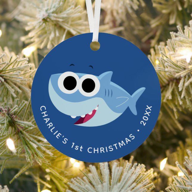 Super Simple Songs | Custom Finny First Christmas Metal Ornament (Insitu)