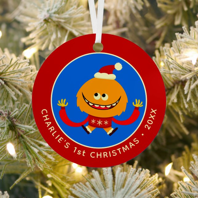 Super Simple Songs Dewey Rhymington Holiday Metal Ornament (Insitu)