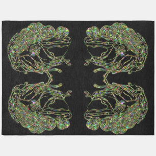 Super Size Neon Frog Rug