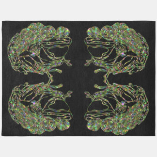 Super Size Neon Frog Rug