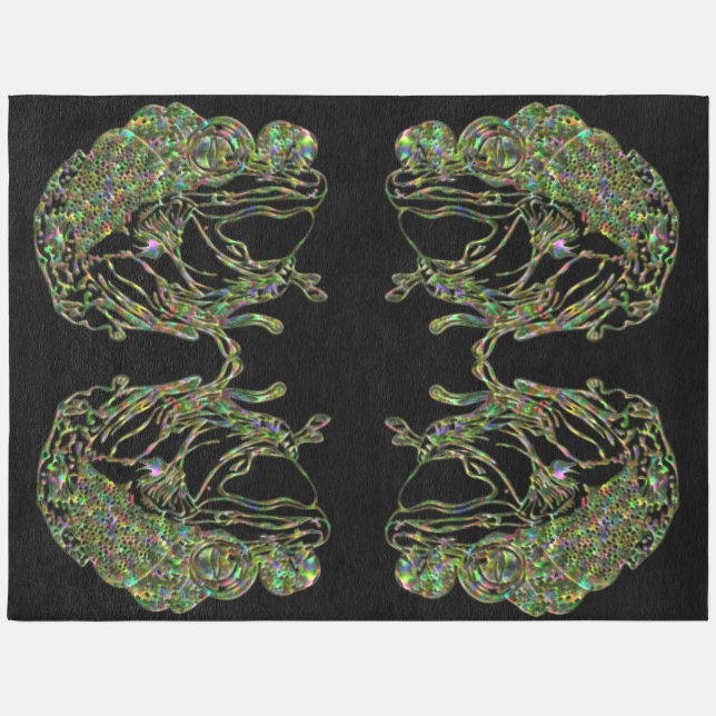 Super Size Neon Frog Rug (Front)