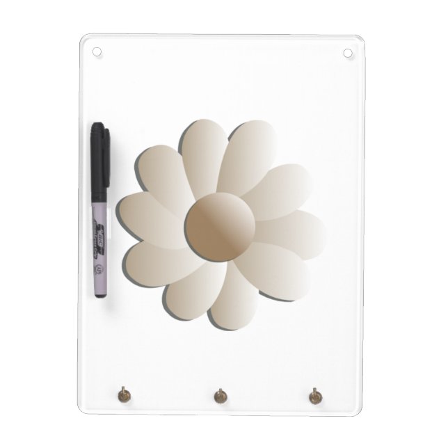 Super-Size Pop Flower Dry Erase Board / Key Holder (Front)