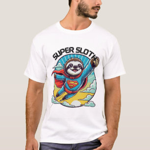 Super Sloth – Funny and Adorable Sloth Design T-Shirt