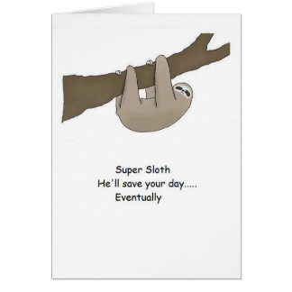 Super Sloth Hero Cards