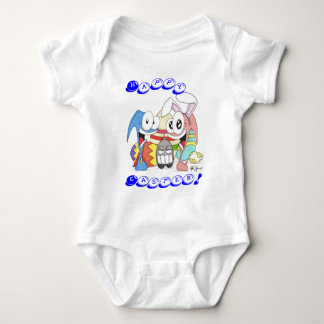 Super Slug and Chuck Easter Baby Bodysuit