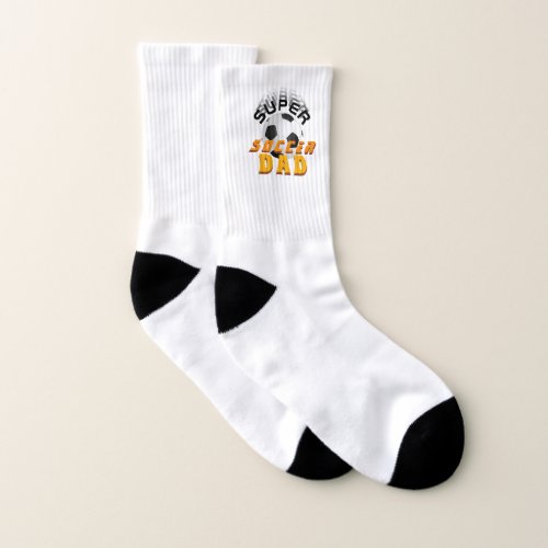 Super Soccer Dad Football Ball Sports Fathers Day Socks