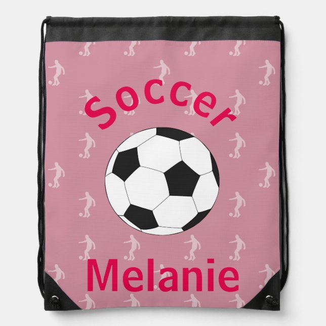 Super Soccer Drawstring Bag (Front)