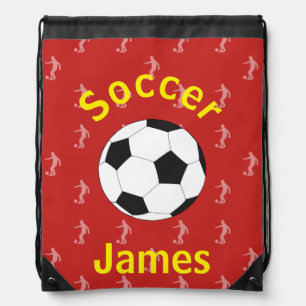 Super Soccer Drawstring Bag
