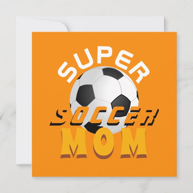 Super Soccer Mom Football Sporty Mother`s Day (Front)