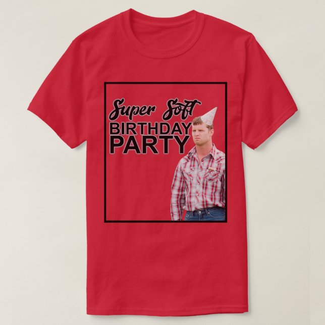 Super Soft Birthday Party T-Shirt (Design Front)