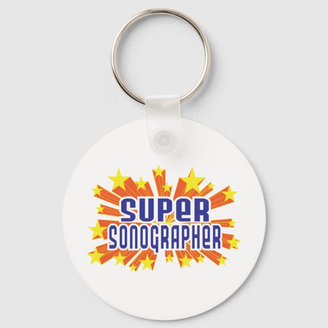 Super Sonographer Keychain (Front)
