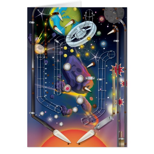 Super Space Pinball Machine Cards (Front)