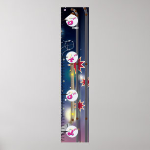 Super Space Pinball Machine Growth Chart. Poster