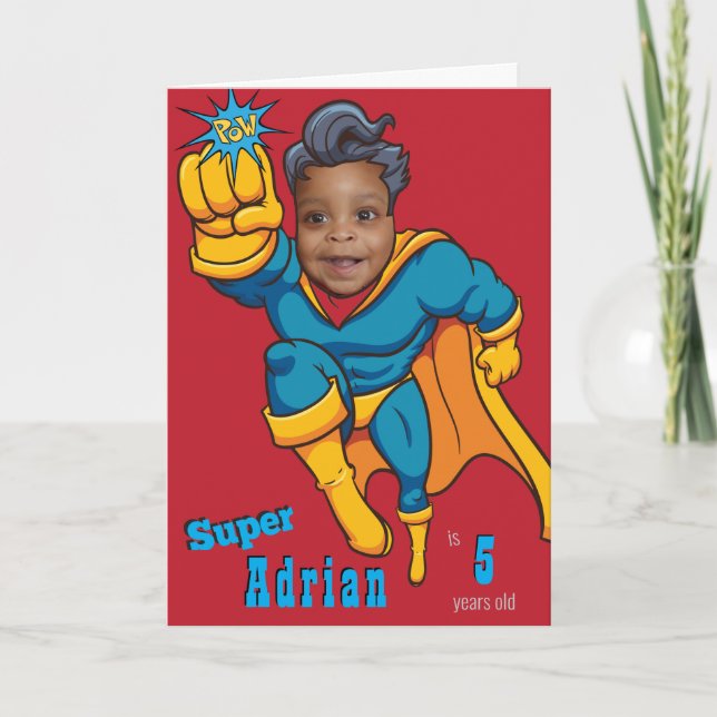 Super Special Kids 🌟 Greatest Superhero Card (Front)