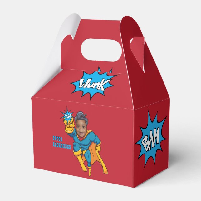 Super Special Kids 🌟 Greatest Superhero Favor Boxes (Front Side)