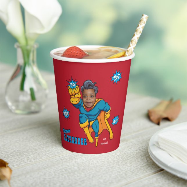 Super Special Kids 🌟 Greatest Superhero Paper Cups (Insitu)