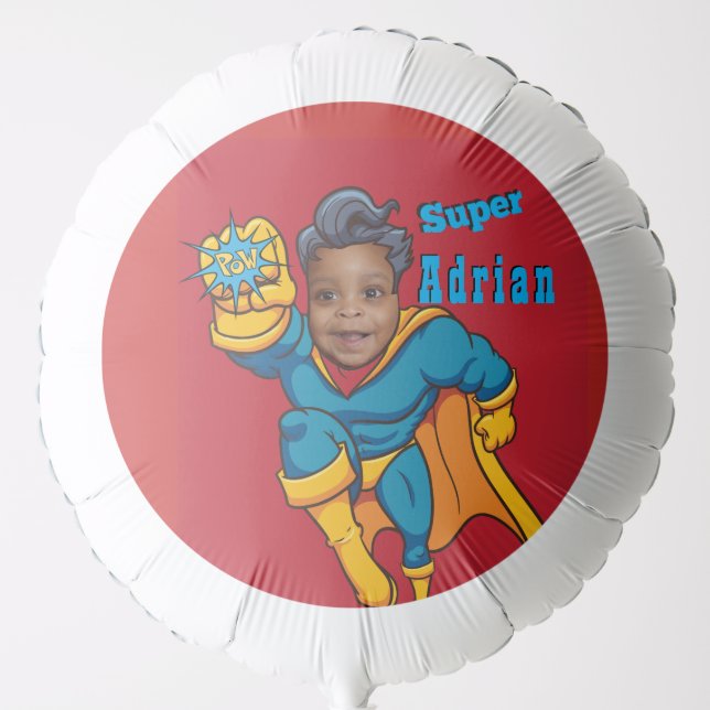 Super Special Kid's Greatest Superhero Photo Balloon (Front)