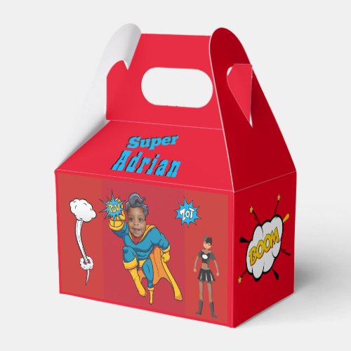 Super Special Kids Greatest Superhero Photo Favor Boxes