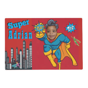 Super Special Kid's Greatest Superhero Photo Placemat
