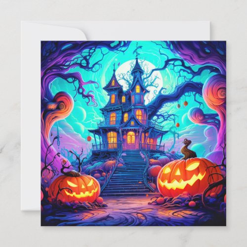 Super Spooky Haunted House Card