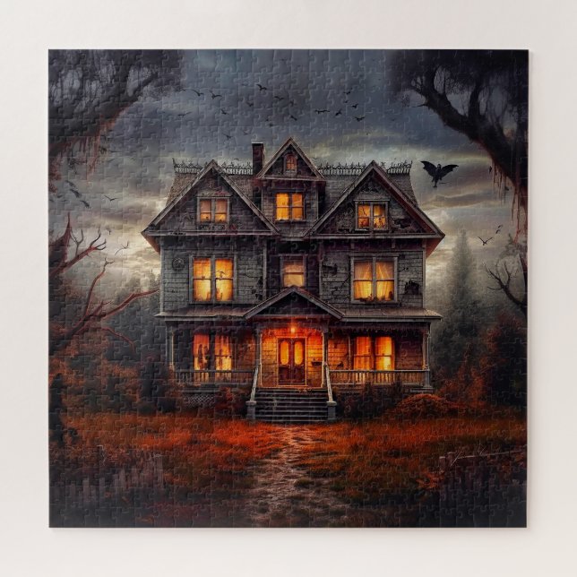 Super Spooky Haunted House Jigsaw Puzzle (Horizontal)