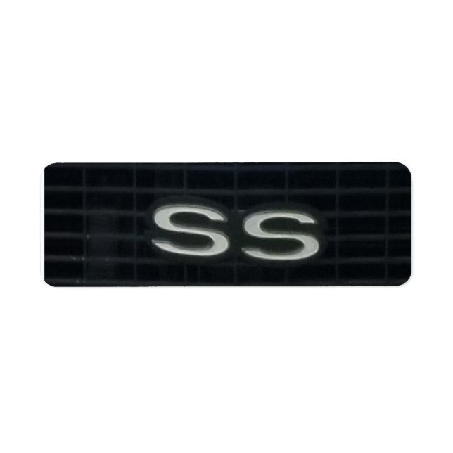 Super Sport Classic Car SS emblem Symbol Label (Front)