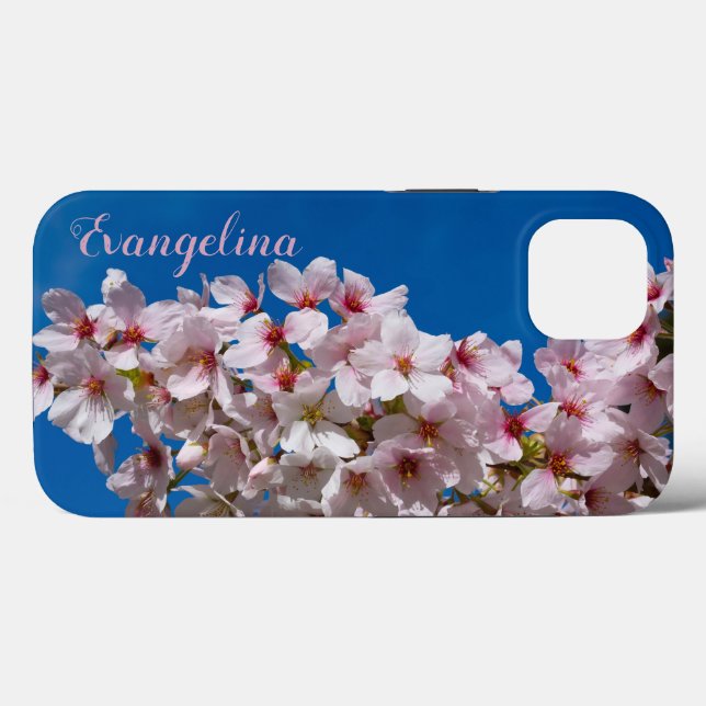 Super Spring Cherry Blossoms Sakura Custom Name Case-Mate iPhone Case (Back (Horizontal))