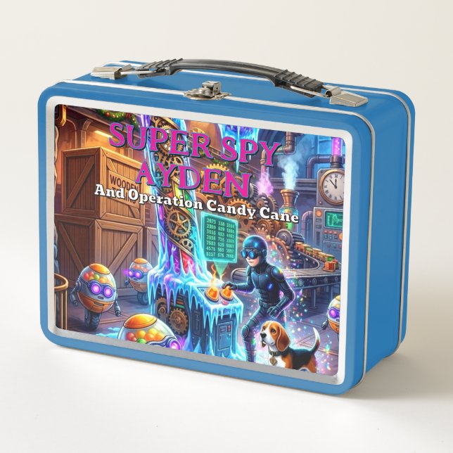 Super Spy Ayden | Custom Print | Lunch Box (Front)