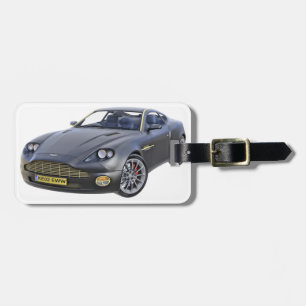 Super Spy Car in Black Luggage Tag