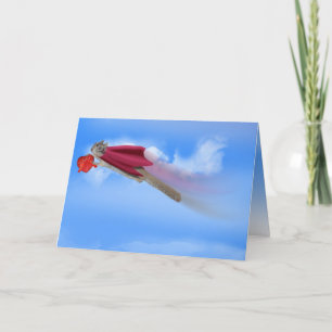 Super Squirrel Valentine Delivery Service Holiday Card