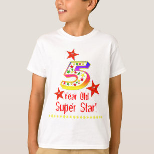 Super Star 5th Birthday Shirt for Boys