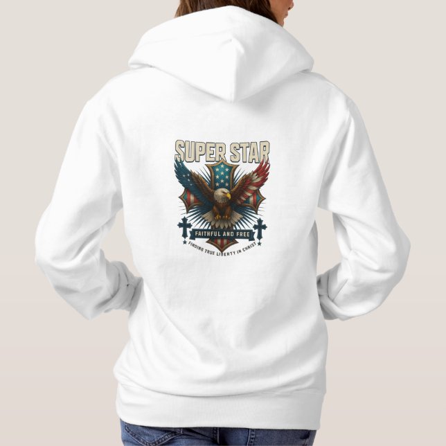 Super Star Eagle Emblem Hoodie (Back)