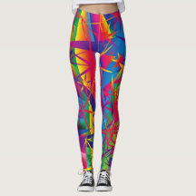 Super Star Leggings - Bright Bold Colors - Yoga