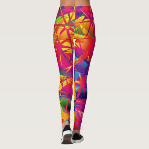 Super Star Leggings - Bright Bold Colors - Yoga