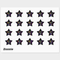 Super Star Stickers, Star Shaped