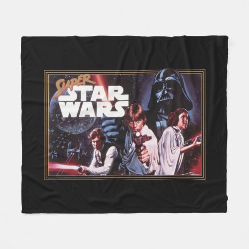 Super Star Wars Retro Video Game Cover Fleece Blanket