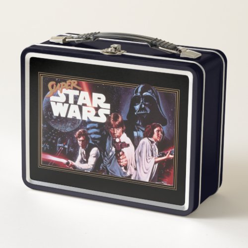 Super Star Wars Retro Video Game Cover Metal Lunch Box