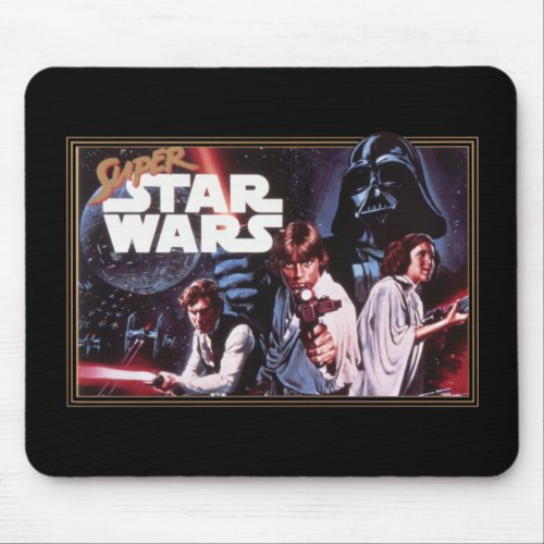 Super Star Wars Retro Video Game Cover Mouse Pad