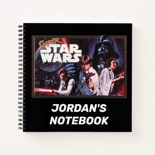 Super Star Wars Retro Video Game Cover Notebook